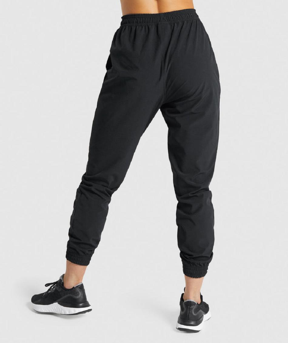 Gymshark Training Woven Ženske Jogger Hlače Crne | HR 4122WNB